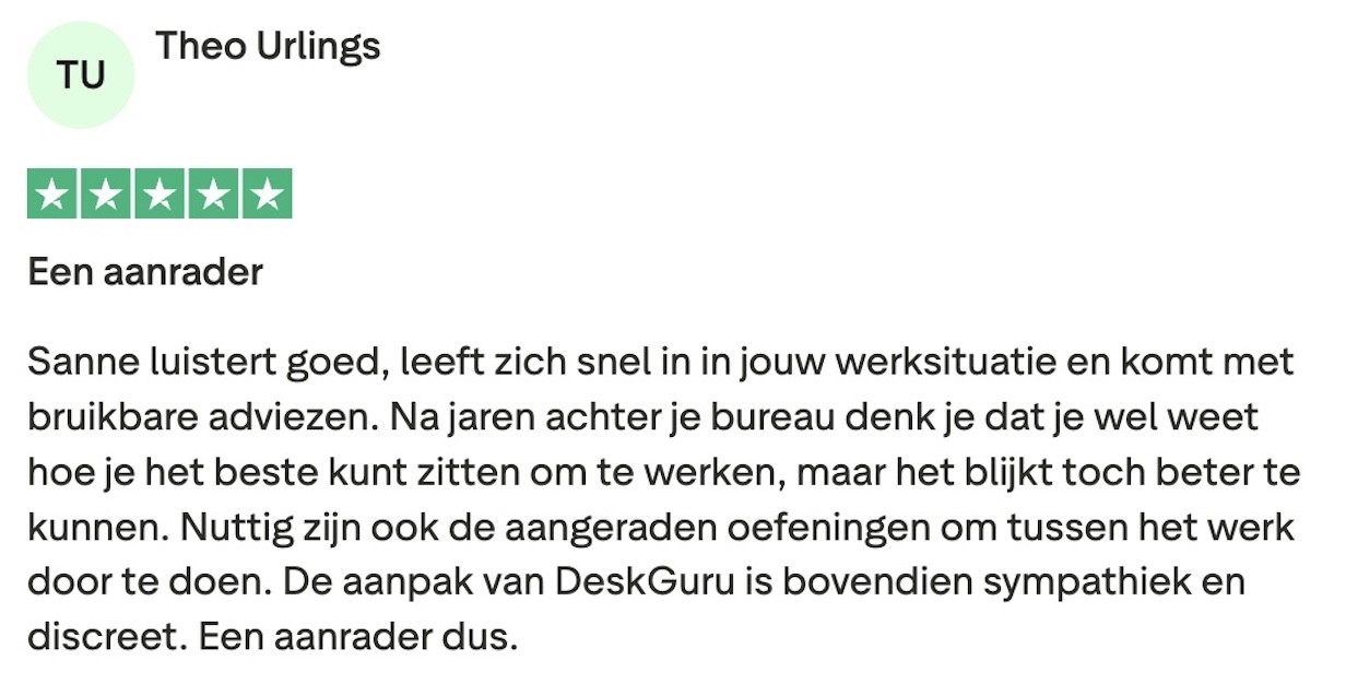 Trustpilot DeskGuru-review Theo Urlings Trustpilot DeskGuru-review Theo Urlings